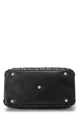 Miu Miu, Pre-Loved Black Nappa Convertible Tote, Black