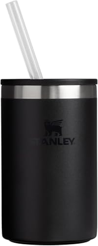Stanley Everyday Can Cooler Cup 10 oz | Beer, Seltzers, Soda, and Energy Drinks | Doubles as Tumbler | Insulated Stainless Steel Drink Holder | BPA-Free | Matte Black