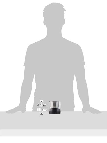 Ninja Foodi Coffee & Spice Grinder, Compatible only with Ninja SS100, SS350, and SS400 series blenders, Compact, Pulverize Through Tough Spices, 12-Tbsp Capacity, Stainless Steel & Black, XSKGRINDER