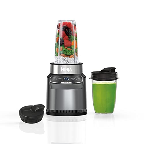 Ninja BN400C, Personal Nutri-Blender Pro with Auto-iQ Technology, Silver, 1000W