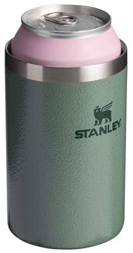 STANLEY Everyday Can Cooler Cup 10 oz | Beer, Seltzers, Soda, and Energy Drinks | Doubles as Tumbler | Insulated Stainless Steel Drink Holder | BPA-Free | Hammertone Green