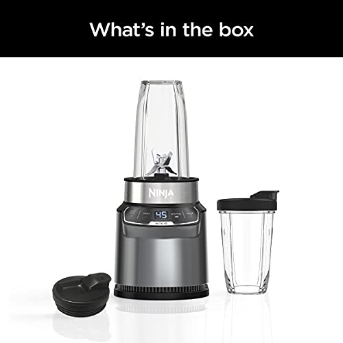 Ninja BN400C, Personal Nutri-Blender Pro with Auto-iQ Technology, Silver, 1000W