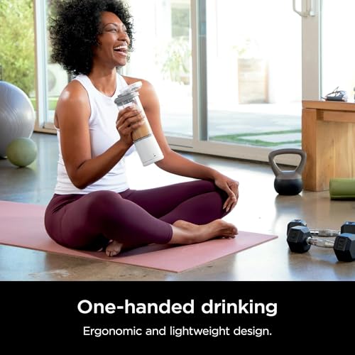 Ninja Blast 16 oz. Personal Portable Blender with Leak Proof Lid and Easy Sip Spout, Perfect for Smoothies, Cordless, USB-C Rechargeable, Dishwasher Safe Parts (Renewed) (White)