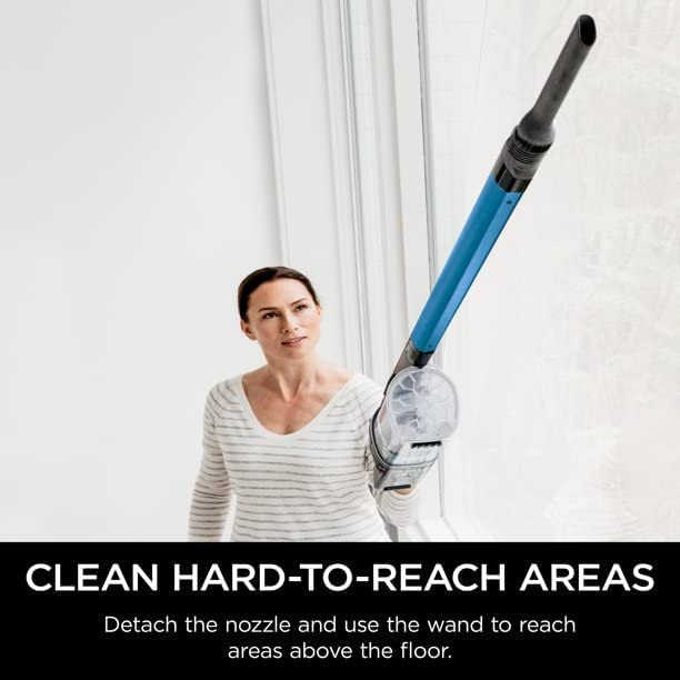 Shark DuoClean Cordless Pet Stick Vacuum Cordless Ultra-Light Vacuum -Blue (Renewed)