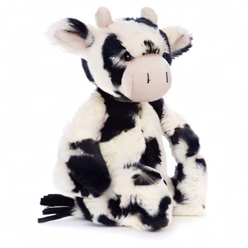 Jellycat Bashful Calf Stuffed Animal, Medium 12 inches - Farmyard Plush Toy - Classic Children's Gift