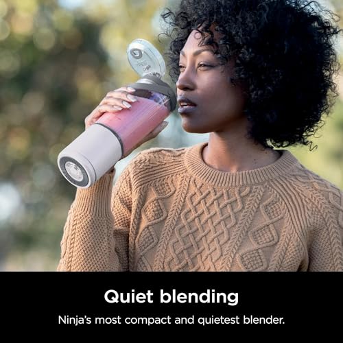 Ninja Blast 16 oz. Personal Portable Blender with Leak Proof Lid and Easy Sip Spout, Perfect for Smoothies, Cordless, USB-C Rechargeable, Dishwasher Safe Parts (Renewed) (White)