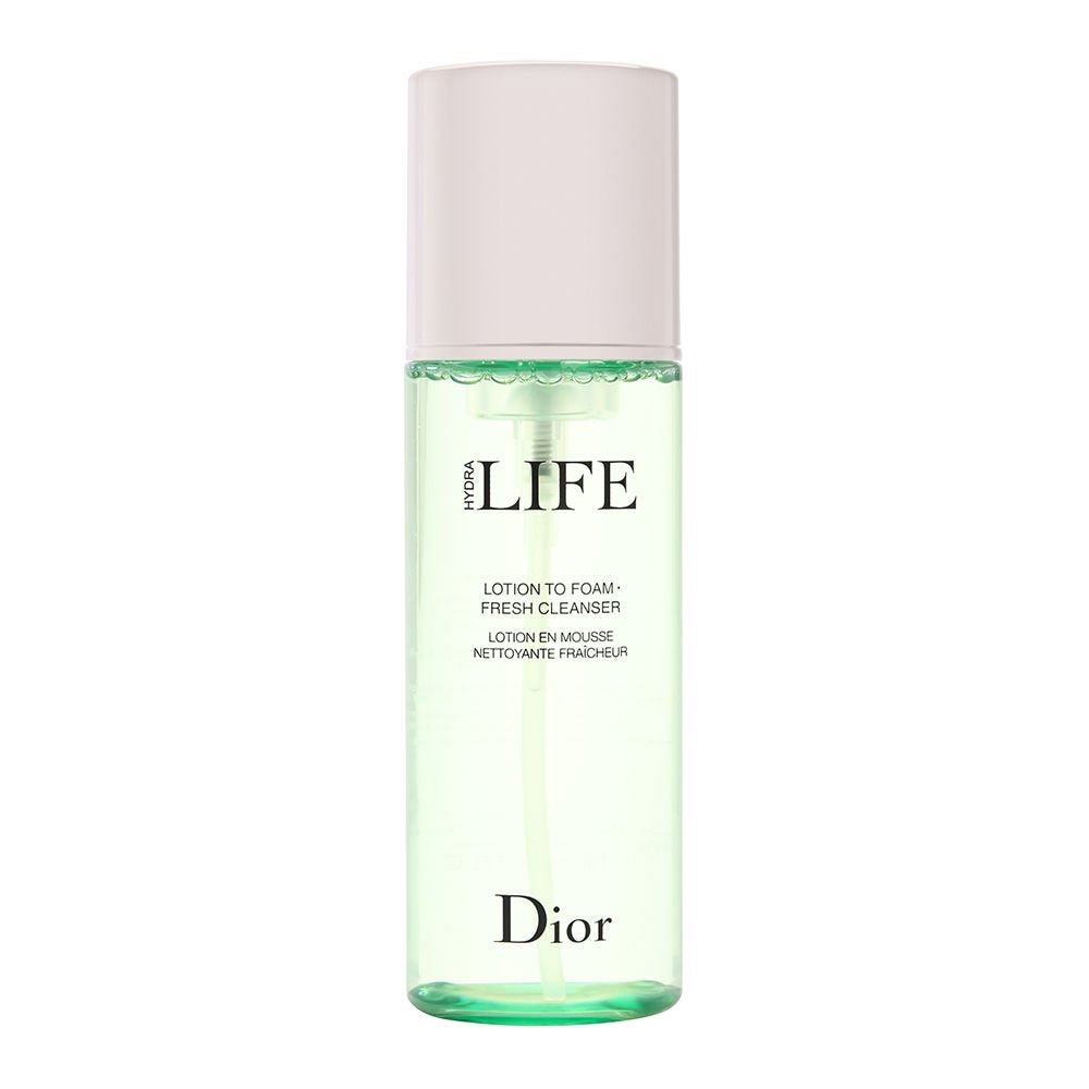 Dior Christian Hydra Life Lotion To Foam Fresh Cleanser for Women, Unscented, 6.3 Fl Oz