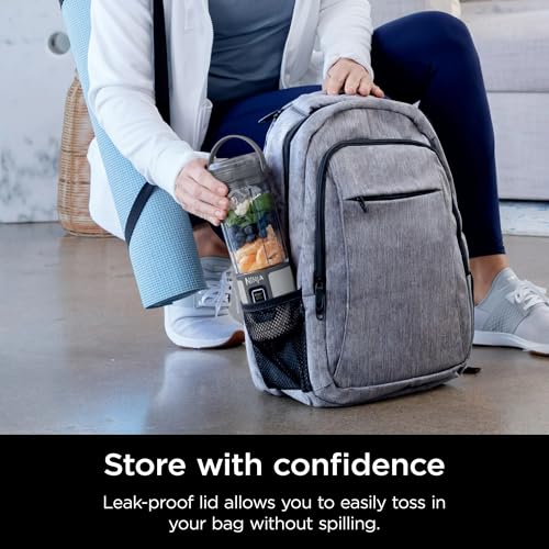 Ninja Blast 16 oz. Personal Portable Blender with Leak Proof Lid and Easy Sip Spout, Perfect for Smoothies, Cordless, USB-C Rechargeable, Dishwasher Safe Parts (Renewed) (White)