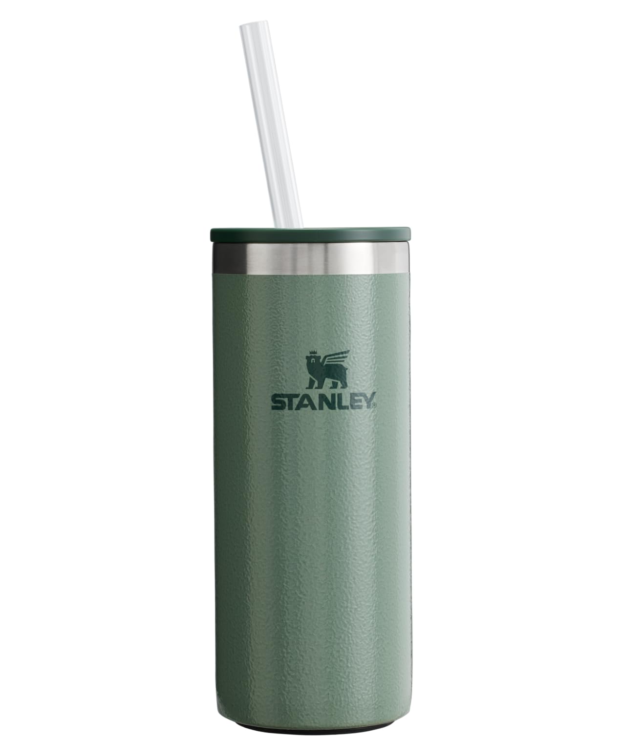 STANLEY Everyday Can Cooler Cup 10 oz Slim | Beer, Seltzers, Soda, and Energy Drinks | Doubles as Tumbler | Insulated Stainless Steel Drink Holder | BPA-Free | Hammertone Green