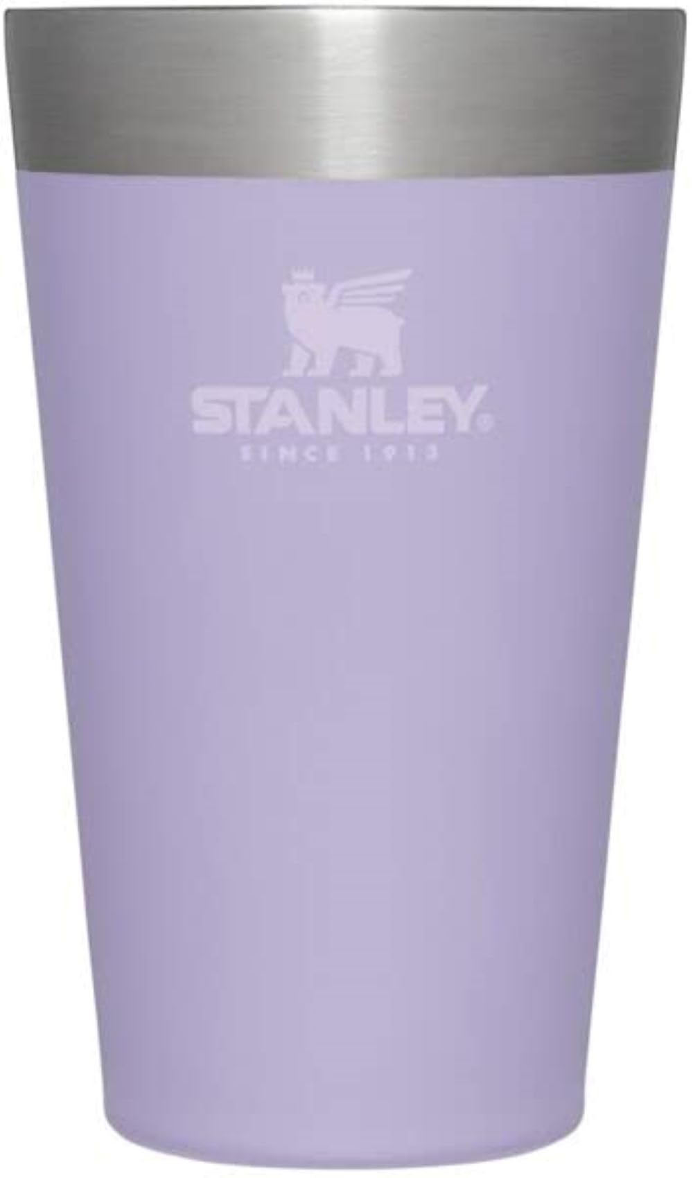 Stanley Adventure Stacking Beer Pint Glass 16oz | Stackable Drinking Cup for Cold Beverages | Dishwasher Safe | Insulated Stainless Steel Tumbler | BPA-Free | Lavender