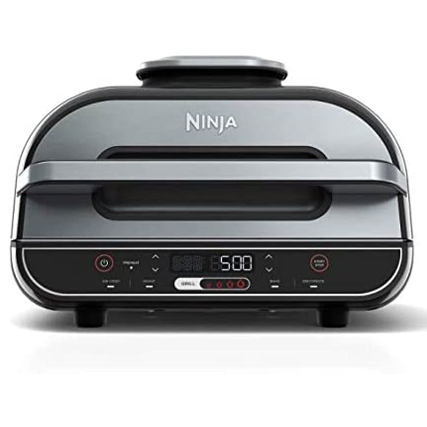 Ninja Foodi 5 In 1 Indoor Grill and Air Fryer with Surround Searing, Removable Grill Gate, Crisper Basket, Cooking Pot, and Smoke Control System