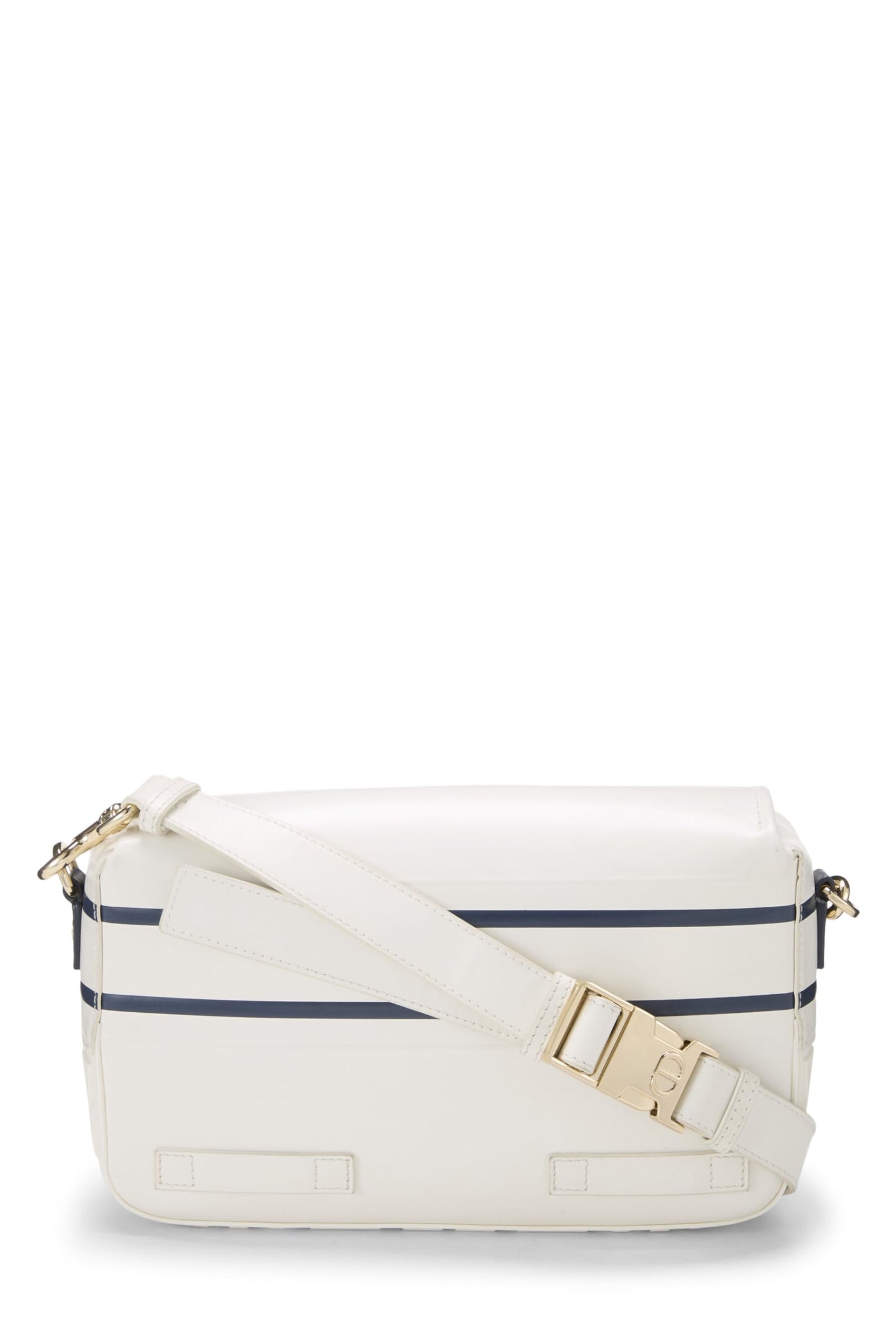Dior, Pre-Loved White Calfskin Diorcamp Messenger Small, White
