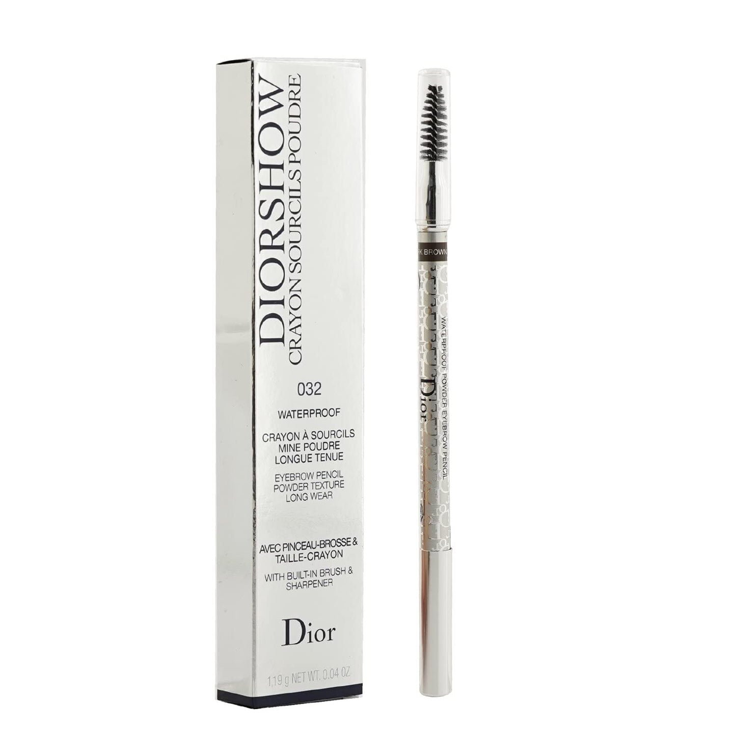 Dior Diorshow Crayon Sourcils Poudre Waterproof Eyebrow Pencil1.19g Full Size (032 Dark Brown)