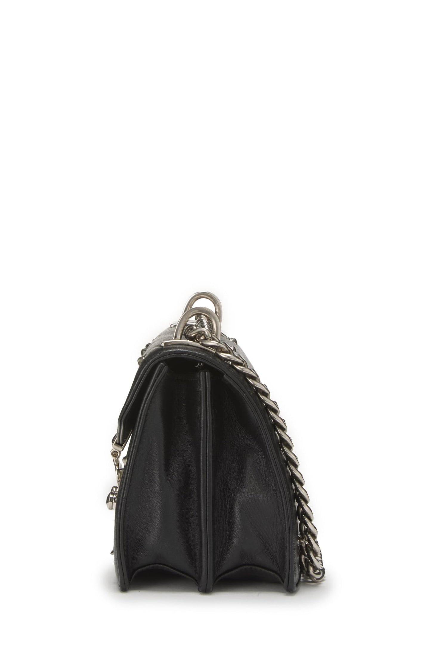 Miu Miu, Pre-Loved Black Calfskin Confidential Crossbody, Black
