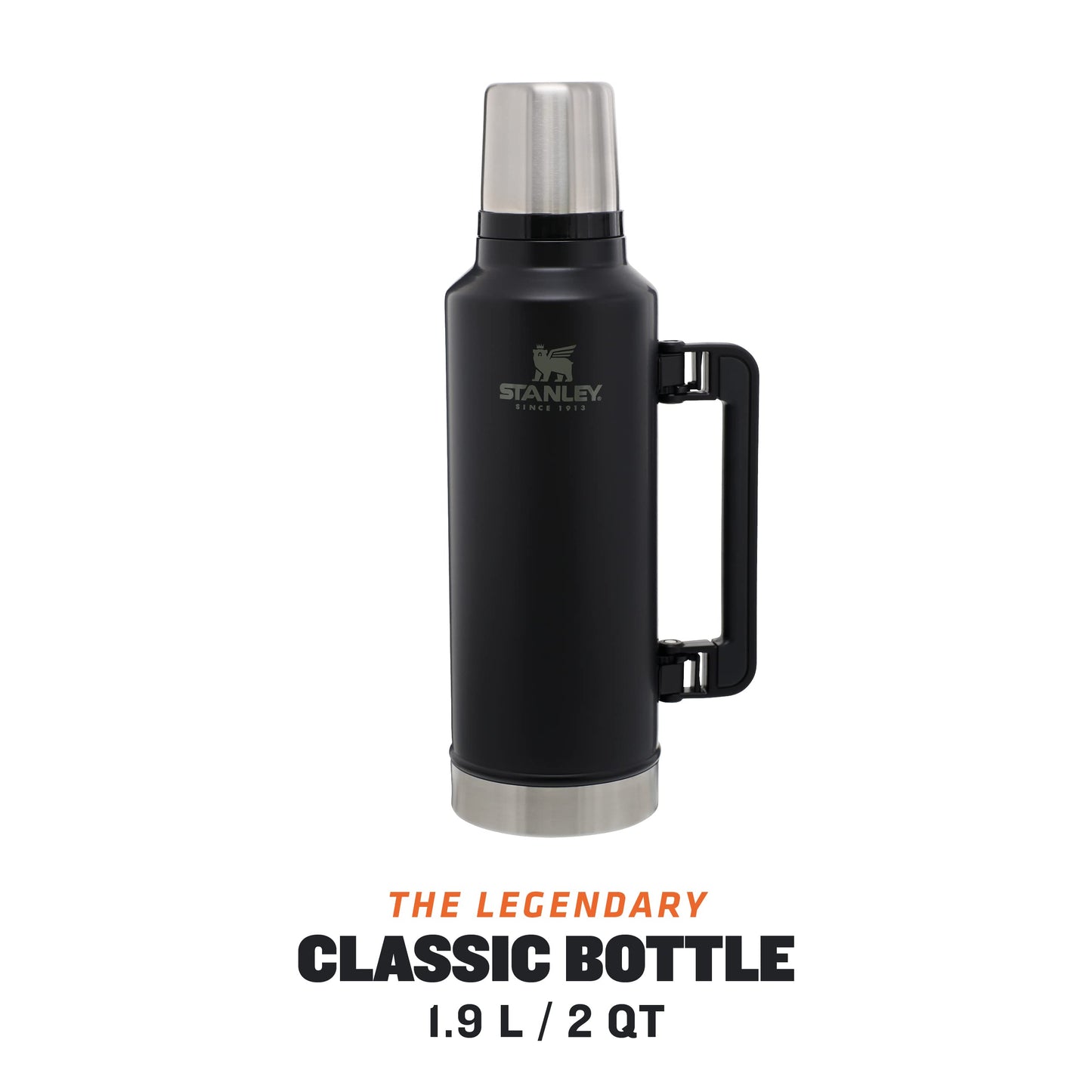Stanley Classic Vacuum Bottle 1.9L - Matte Black