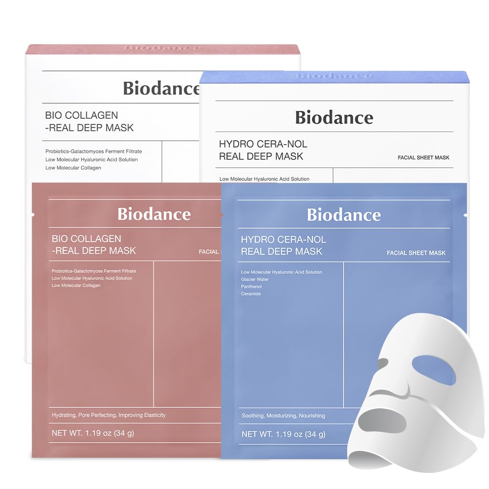 BIODANCE Best Mask Duo: Bio-Collagen & Hydro Cera-nol Real Deep Mask