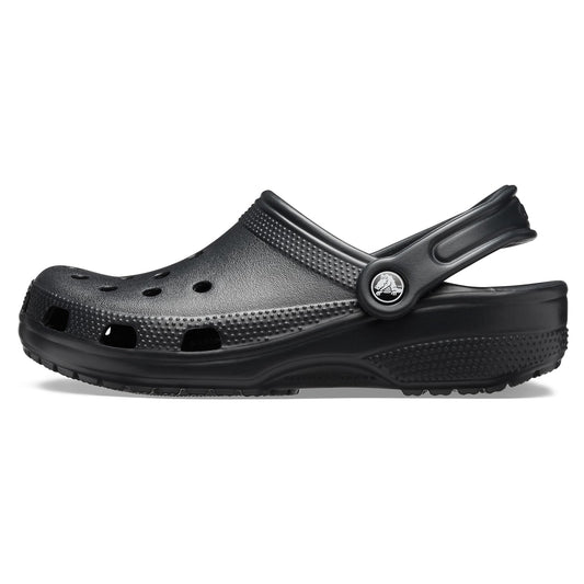 Crocs Unisex-Adult Classic Clogs, Black, 11 Men/13 Women