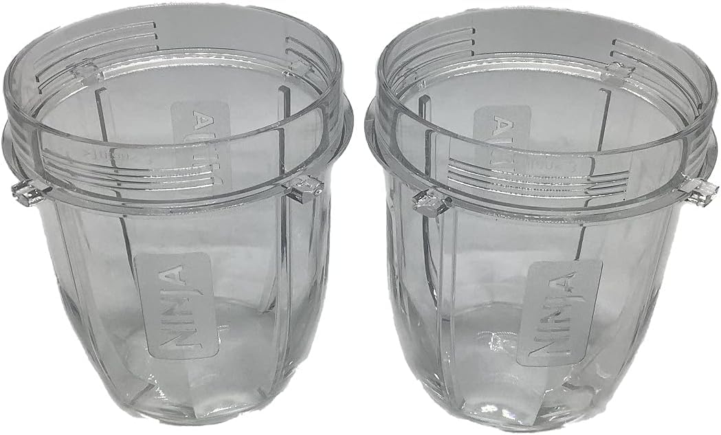 Genuine Nutri Ninja 12oz Tritan Cup for BL451 BL455 BL481 BL486 BL491 BL492 BL642 BL682 BL685 BL682 BL687 BL2013 NN100 Blender, 2-Pack
