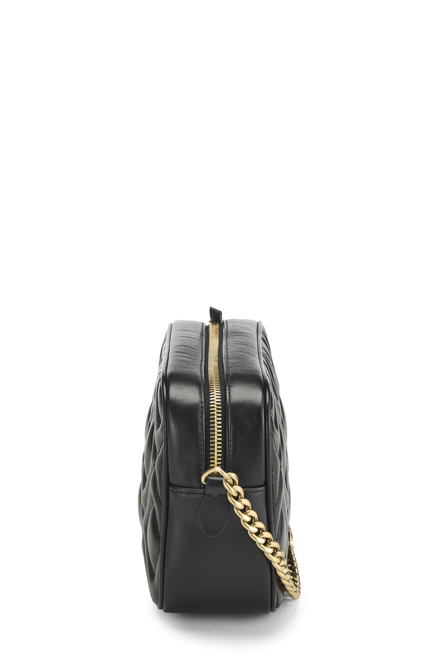 Miu Miu, Pre-Loved Black Nappa Matelassé Camera Bag, Black