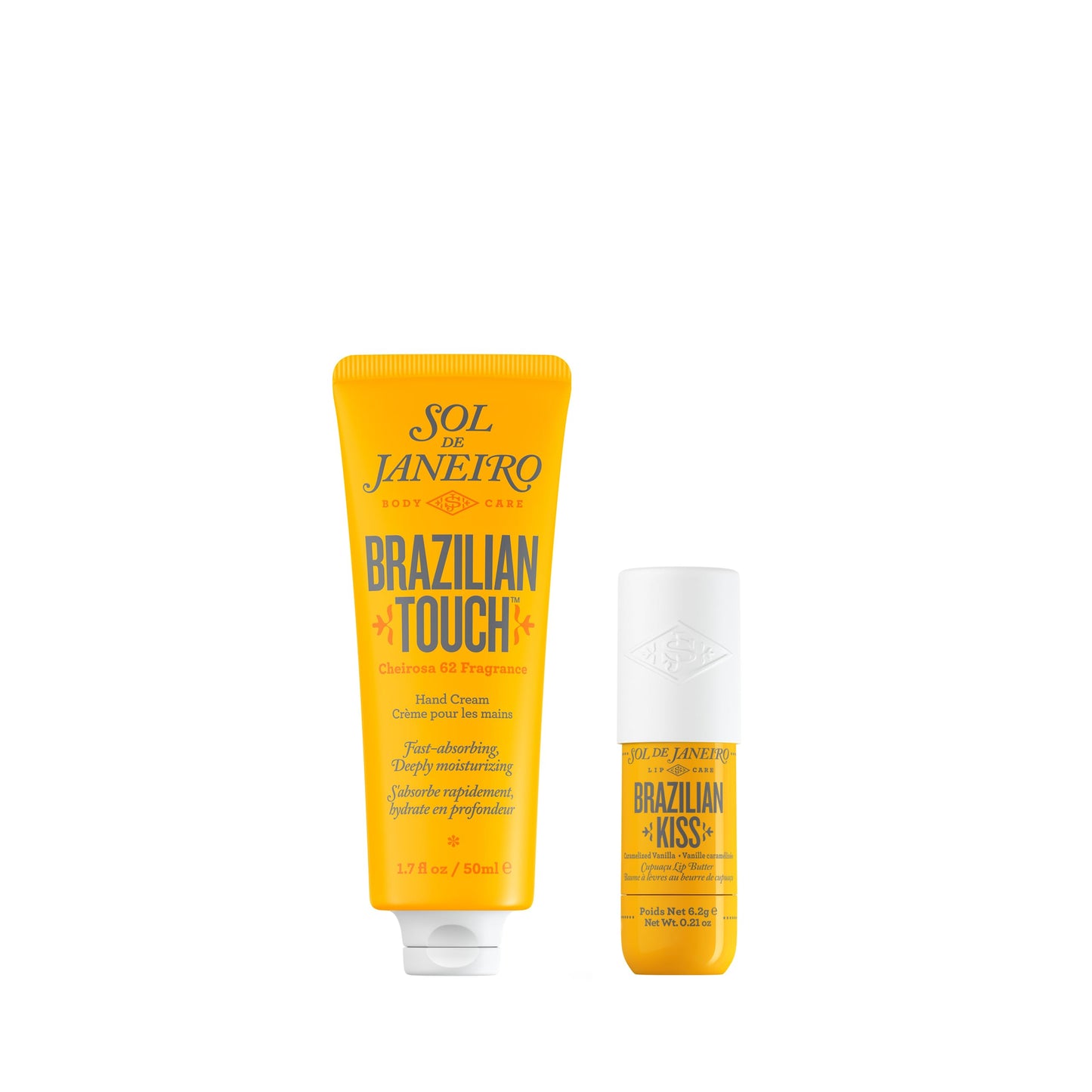 SOL DE JANEIRO Brazilian Touch Hand Cream + Brazilian Kiss Cupuacu Lip Butter Duo, Amazon Exclusive