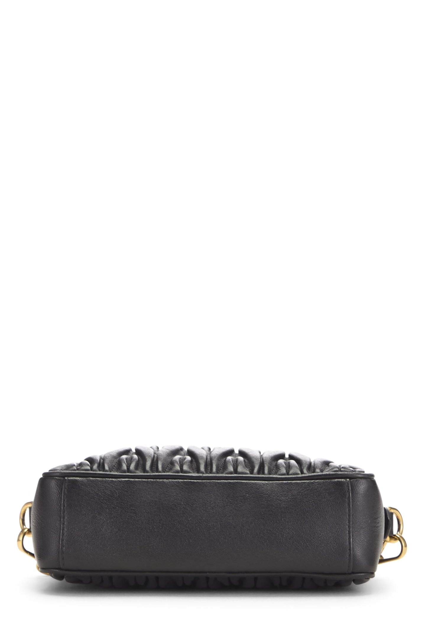 Miu Miu, Pre-Loved Black Nappa Crossbody, Black