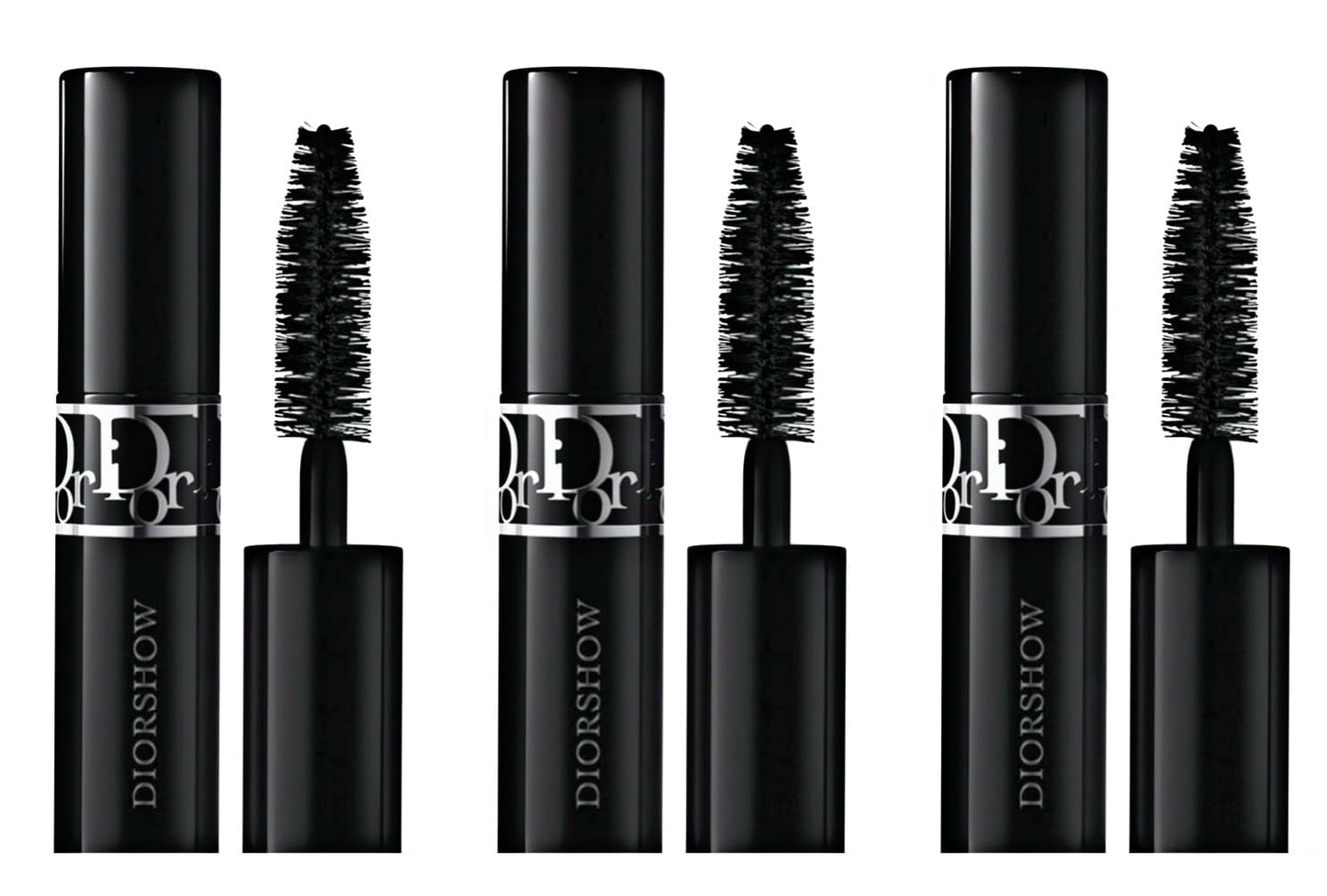 Dior Diorshow Buildable Mascara 090 Black Travel Size (Pack of 3)
