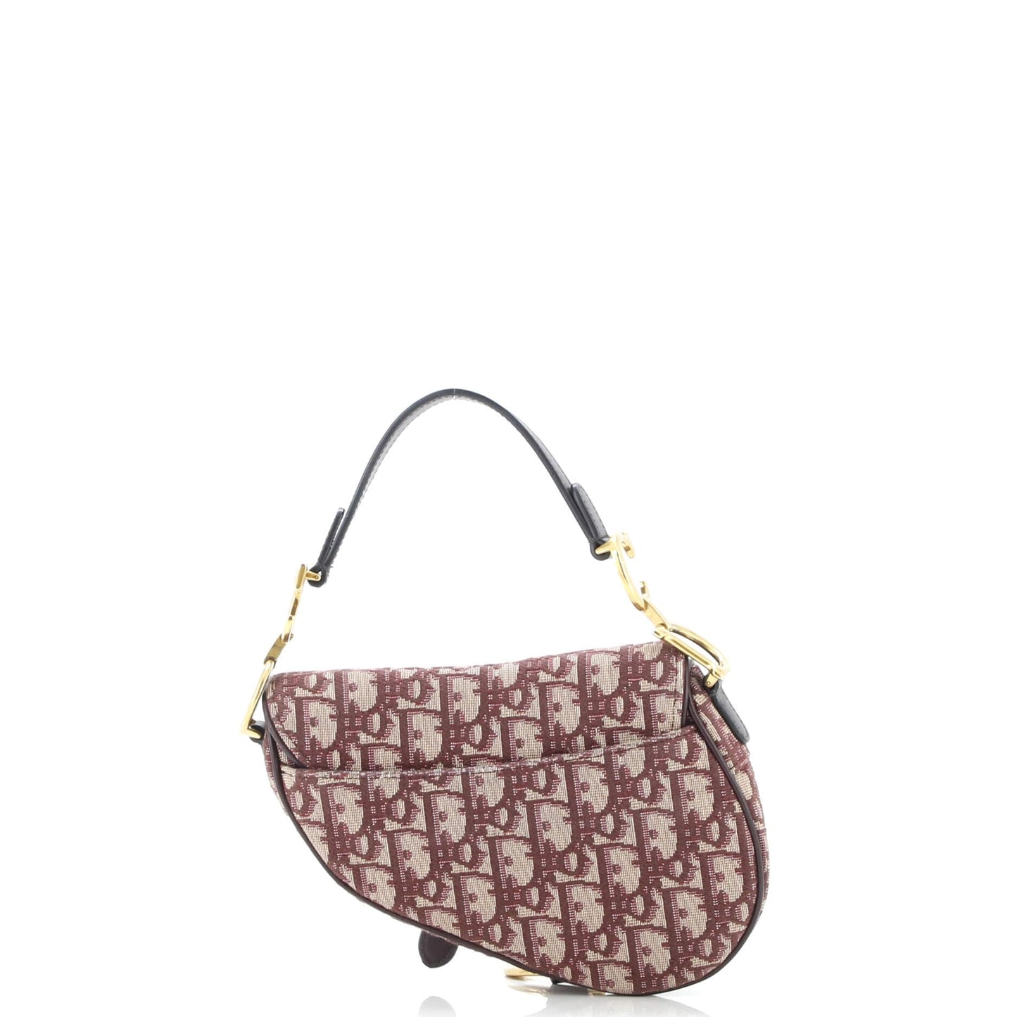 Christian Dior, Pre-Loved Saddle Handbag Oblique Canvas Mini, Red