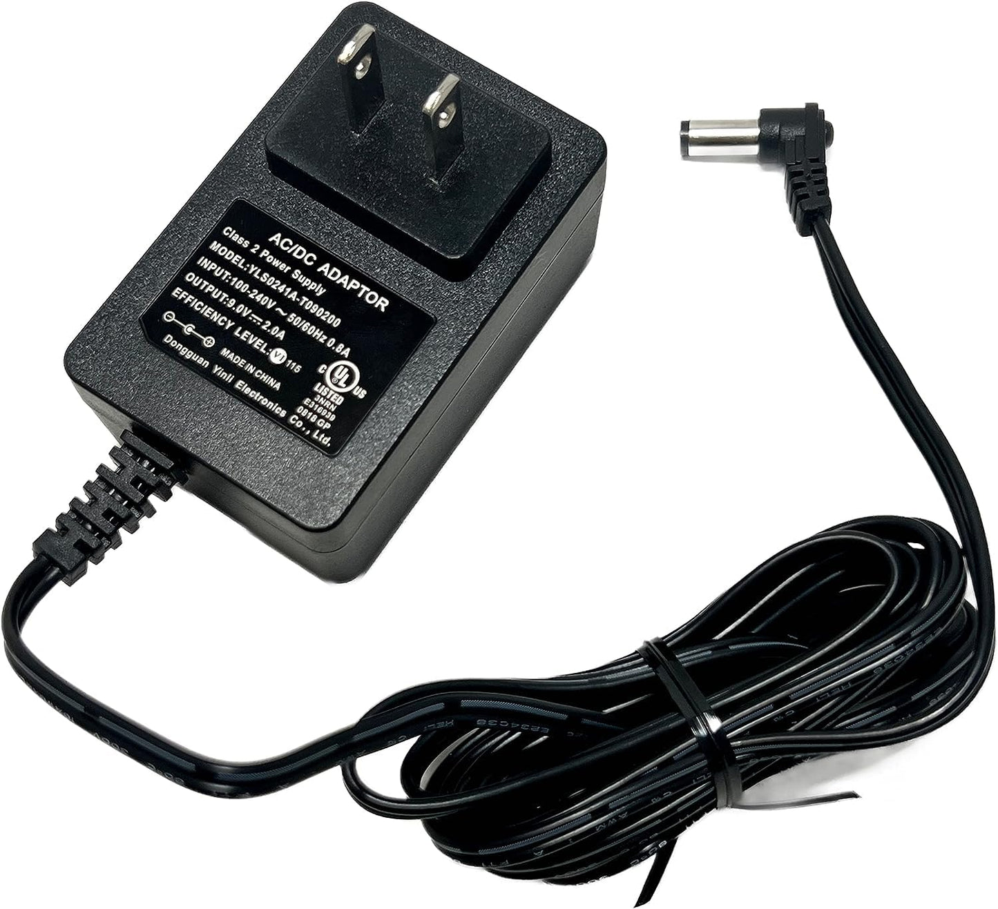Ninja Power Adapter for BL580 CT661V CT671AV CT672V Smart Screen Blender Duo - AC/DC, 12V DC Barrel, 2A, 1W, Black, Wall Mount, Plastic, 1 Count