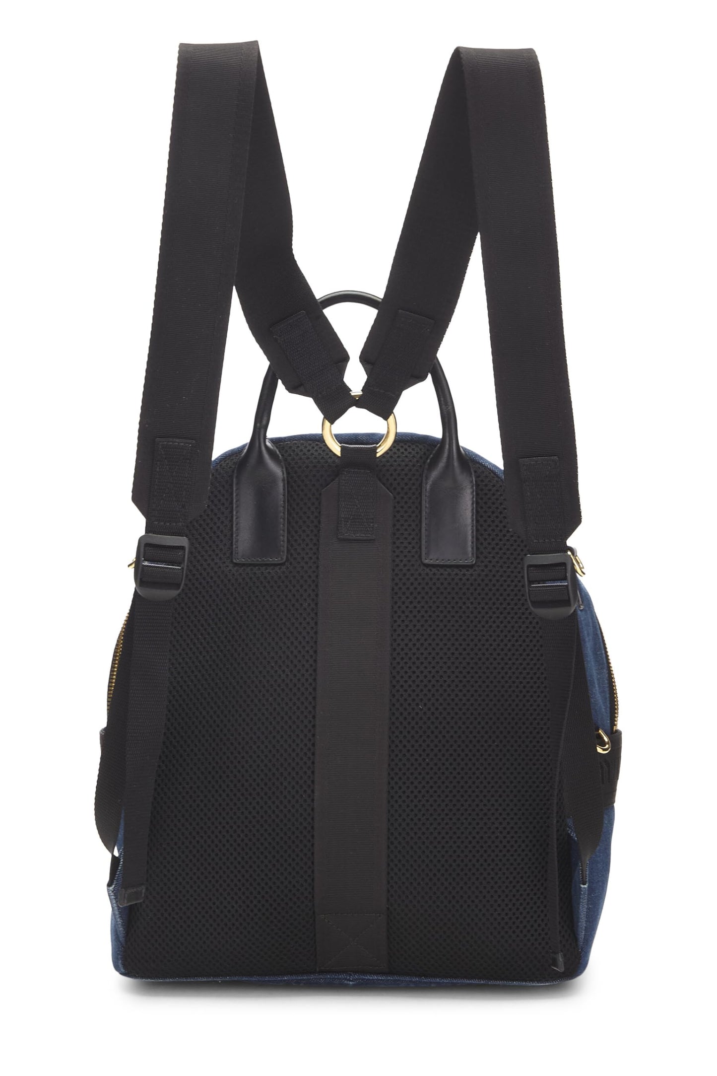 Miu Miu, Pre-Loved Blue Denim Backpack, Blue