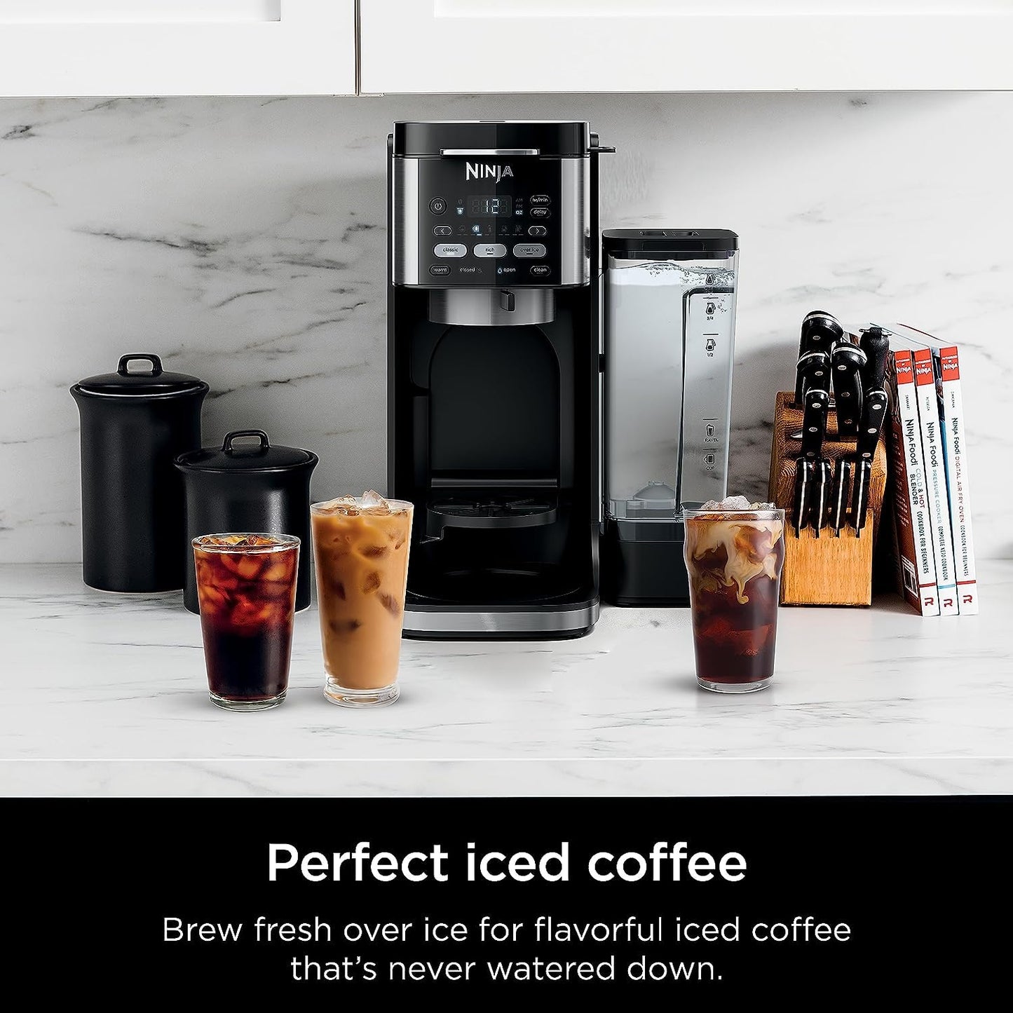 Ninja DualBrew Hot & Iced Coffee Maker, Single-Serve, Compatible with K-Cups & (12-Cup Carafe)