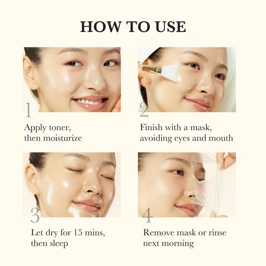 medicueb All-Day Glow & Soothe Mask Duo: Kojic Acid Turmeric Overnight Wrapping Peel Off Mask 2 packs and Jelly Brush 1ea