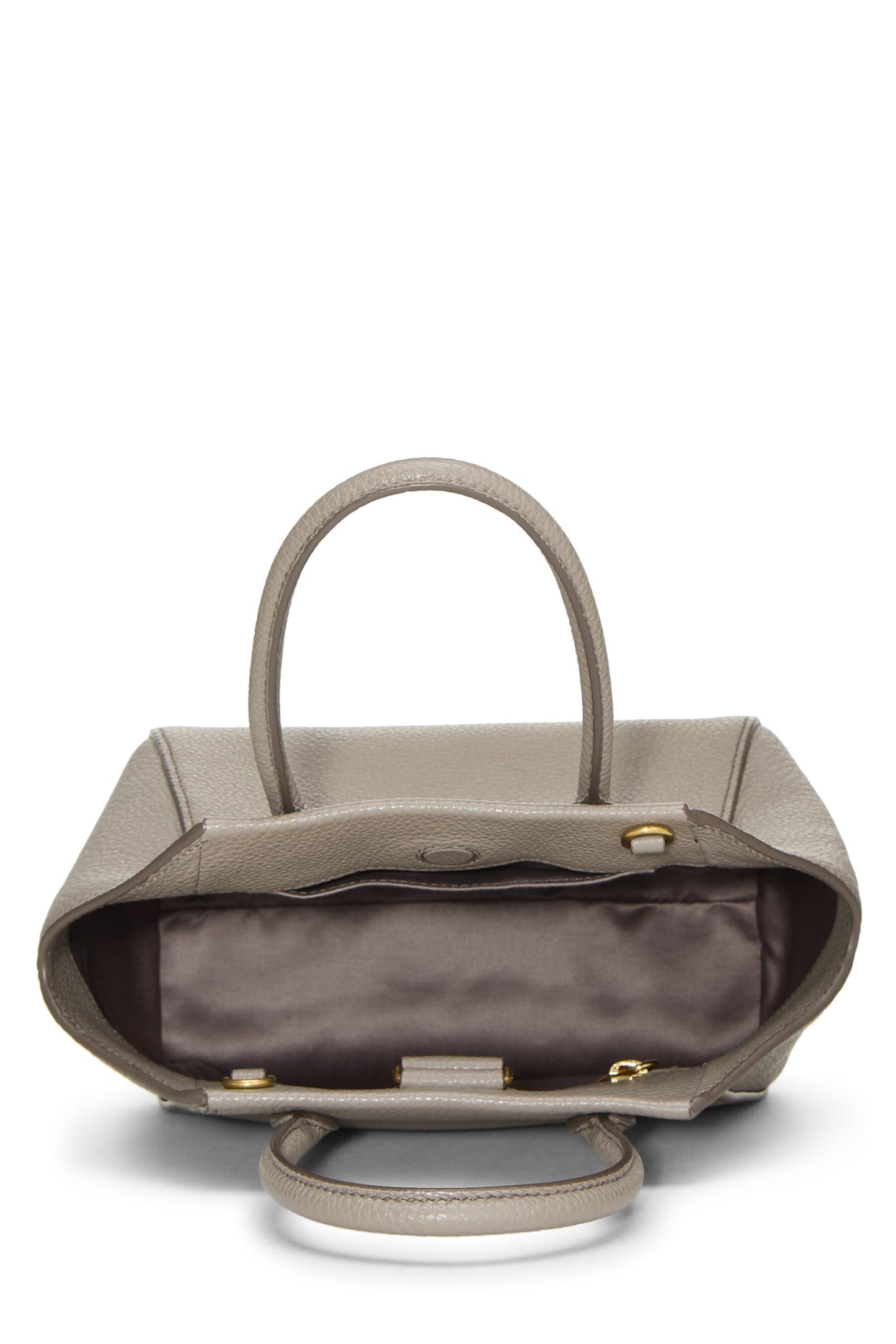 Miu Miu, Pre-Loved Grey Calfskin Convertible Handbag Small, Grey