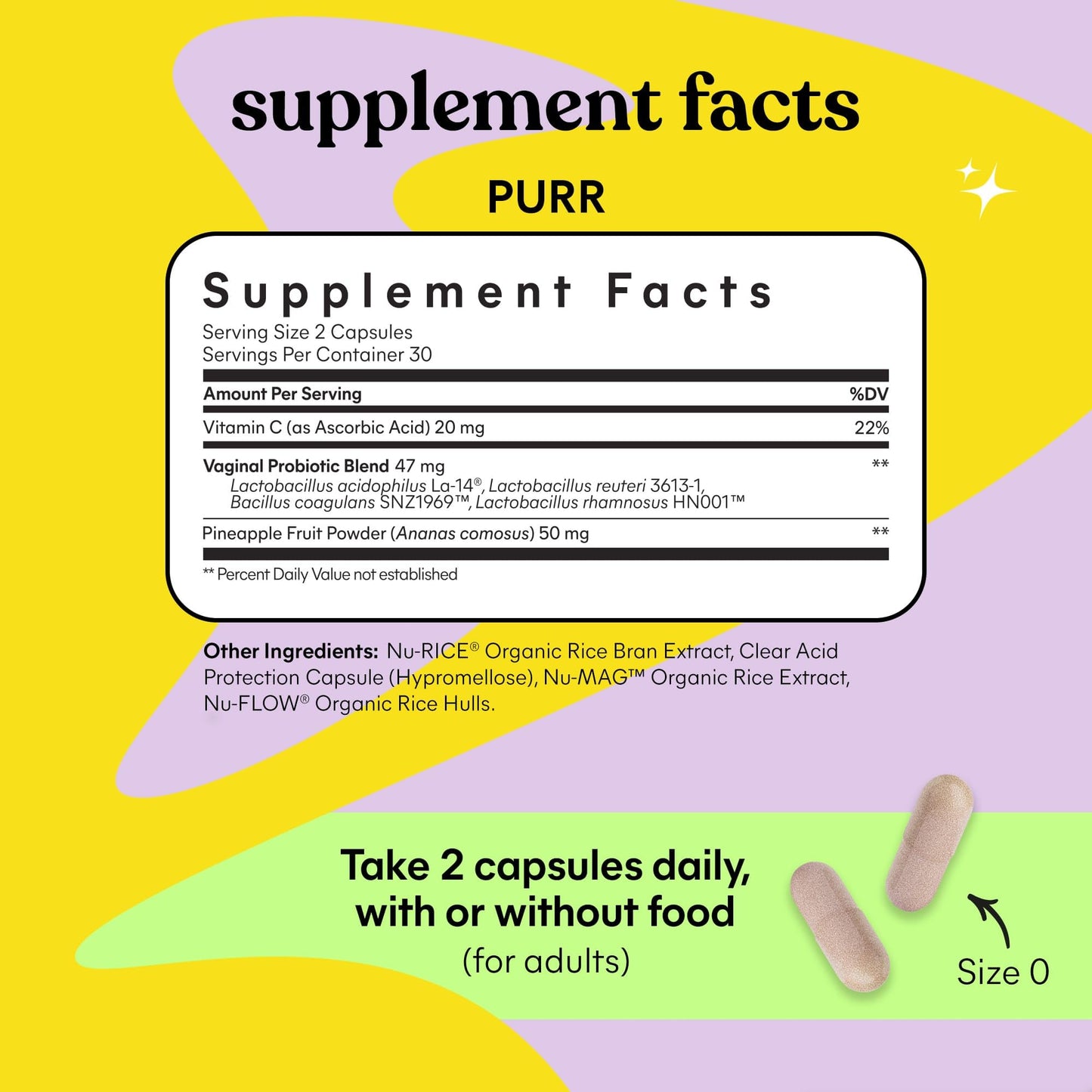 Lemme Purr & Debloat Capsule Bundle - Vaginal Health Supplement for Women, Debloat Capsules for Bloating & Gas Relief, Probiotics & Prebiotics - Gluten Free, Non-GMO - 60 Ct. Each
