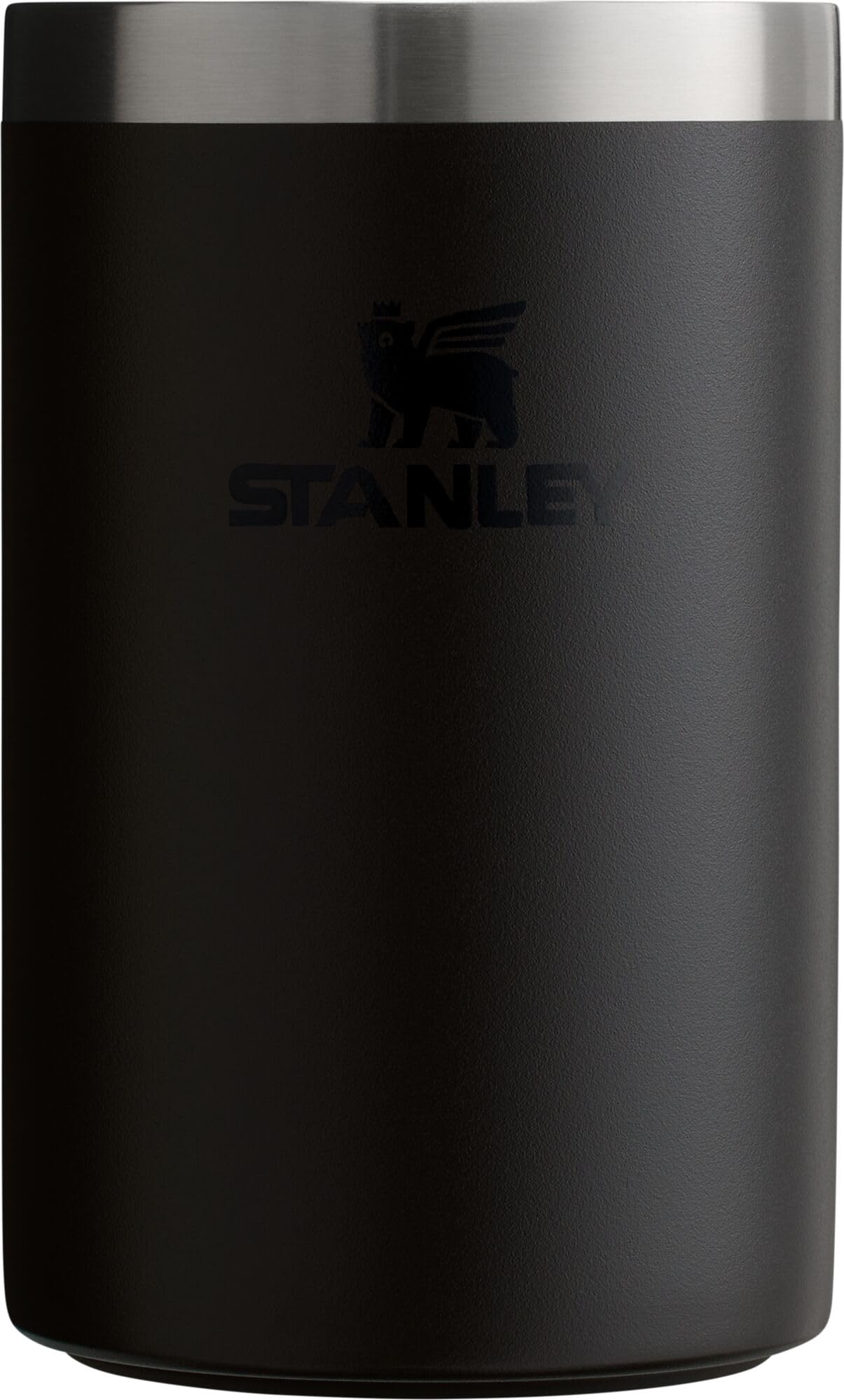 Stanley Everyday Can Cooler Cup 10 oz | Beer, Seltzers, Soda, and Energy Drinks | Doubles as Tumbler | Insulated Stainless Steel Drink Holder | BPA-Free | Black 2.0