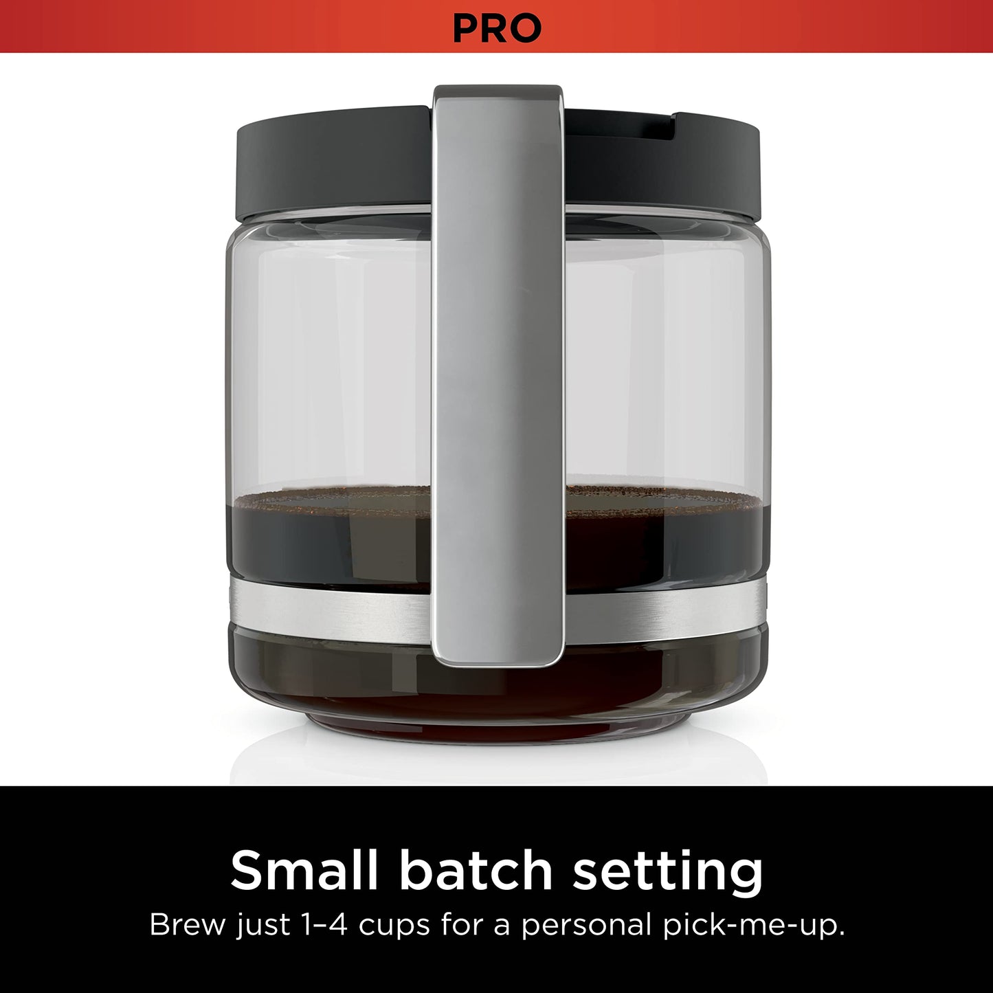 Ninja 70 oz. Glass Carafe with Brew-Through Lid for Ninja Programmable ZL 14-Cup Coffee Maker, DCM200, DCM201, BPA Free, Dishwasher Safe, 785KKU200