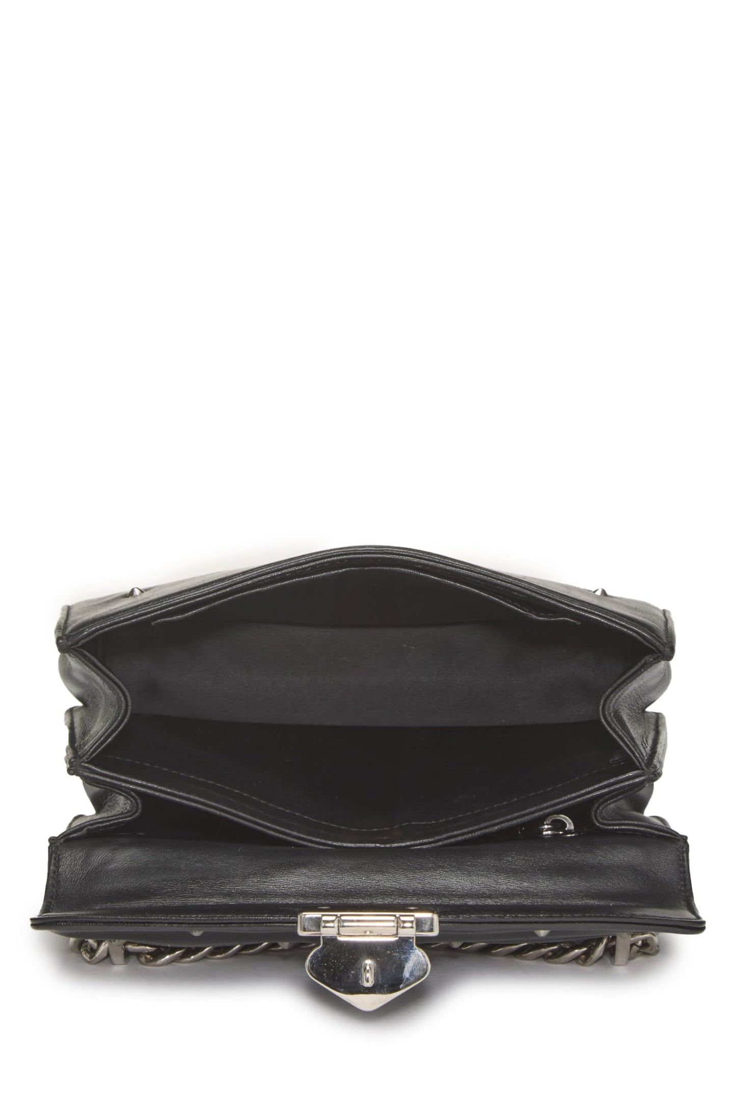 Miu Miu, Pre-Loved Black Calfskin Confidential Crossbody, Black