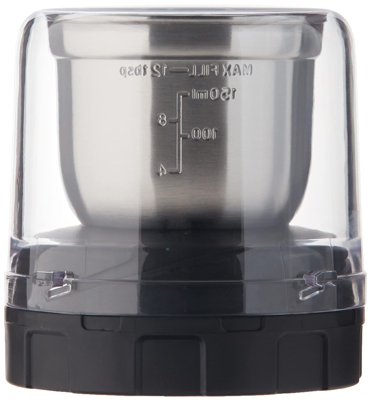 Ninja Foodi Coffee & Spice Grinder, Compatible only with Ninja SS100, SS350, and SS400 series blenders, Compact, Pulverize Through Tough Spices, 12-Tbsp Capacity, Stainless Steel & Black, XSKGRINDER