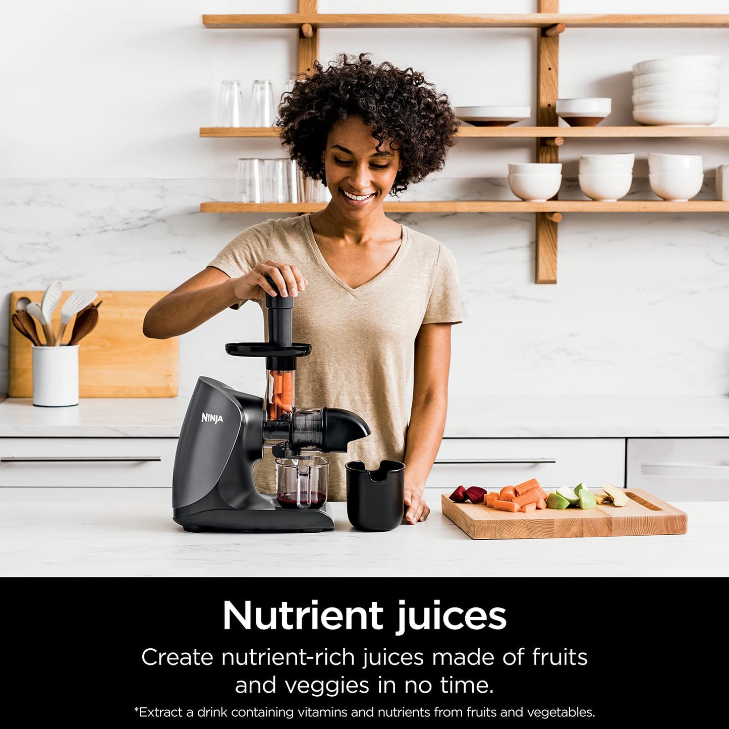 Ninja JC101 Cold Press Pro Juicer, Easy Clean, 1st Generation, Graphite