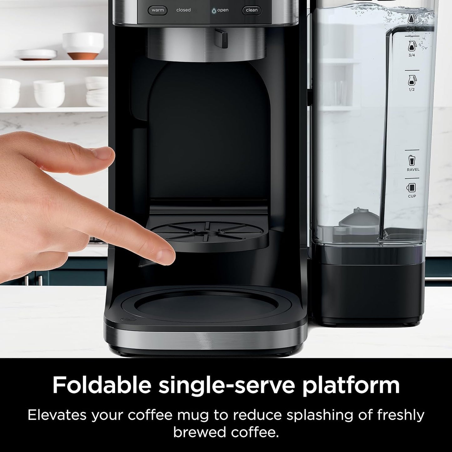 Ninja DualBrew Hot & Iced Coffee Maker, Single-Serve, Compatible with K-Cups & (12-Cup Carafe)