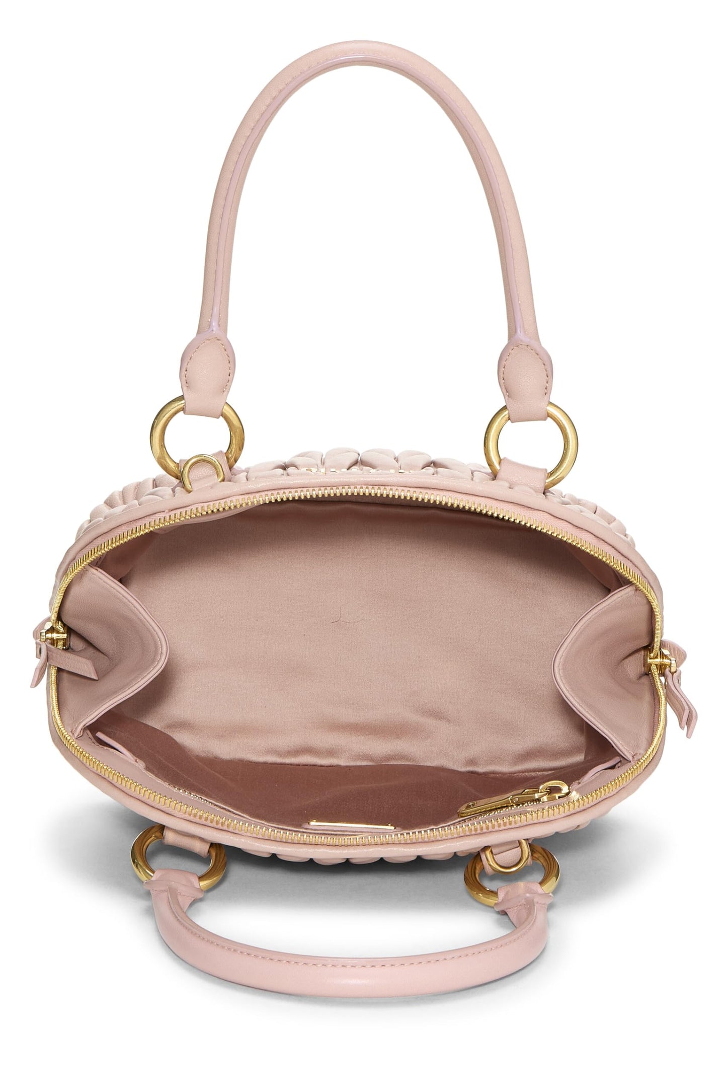 Miu Miu, Pre-Loved Pink Nappa Convertible Top Handle Bag, Pink
