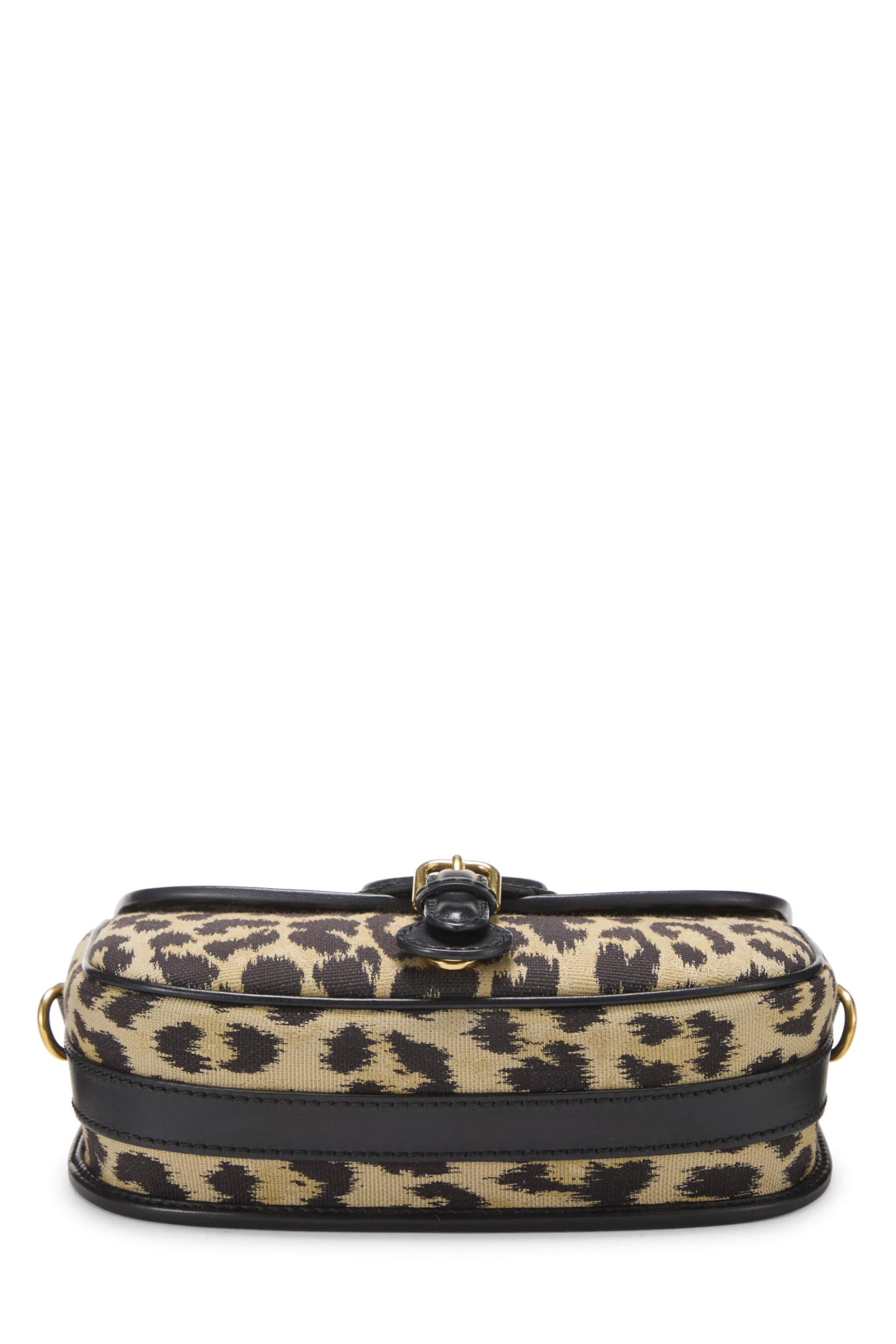 Dior, Pre-Loved Brown Cheetah Canvas Bobby Flap Medium, Brown
