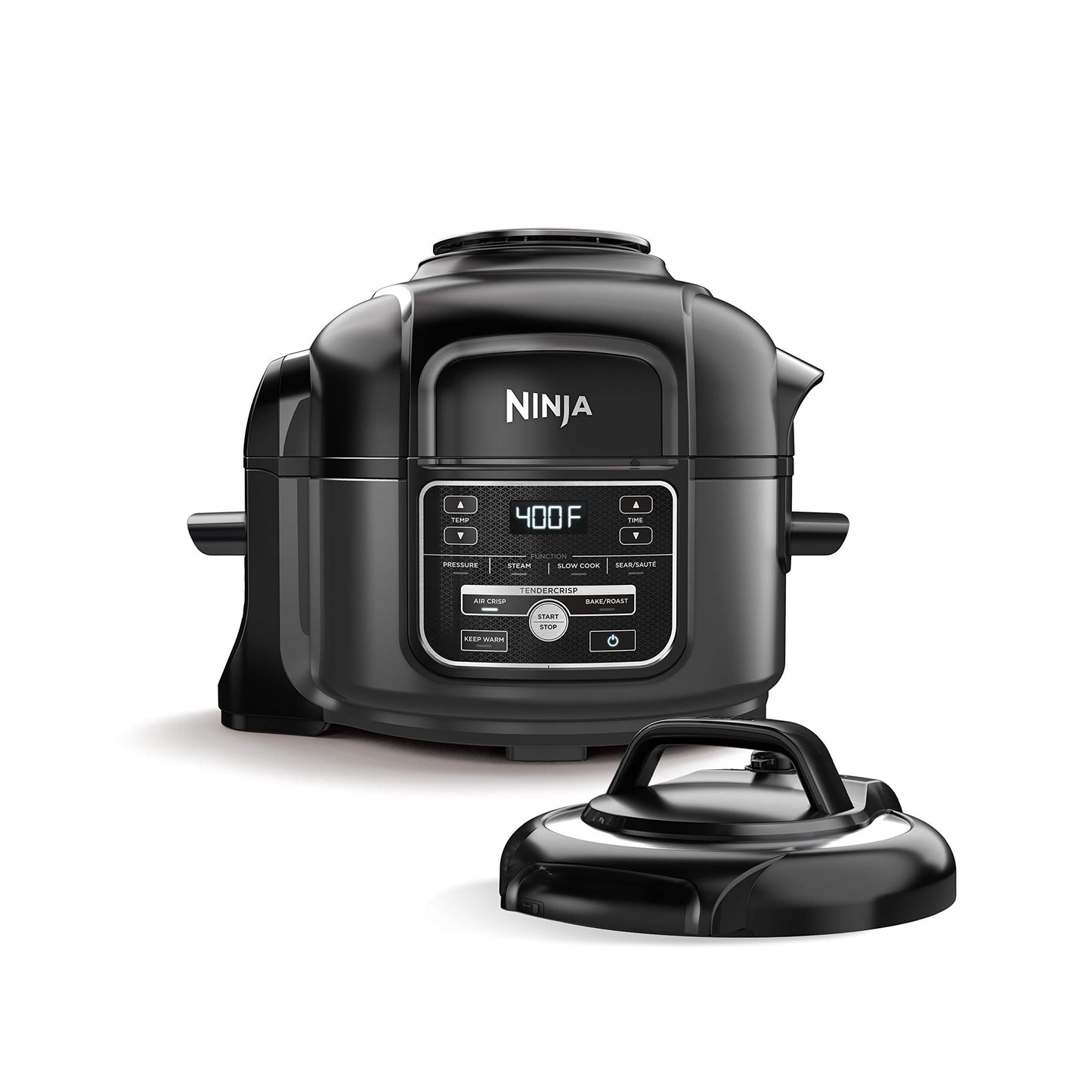 Ninja Foodi 7-in-1 Pressure, Slow Cooker, Air Fryer and More, with 5-Quart Capacity and 15 Recipe Book Inspiration Guide, and a High Gloss Finish