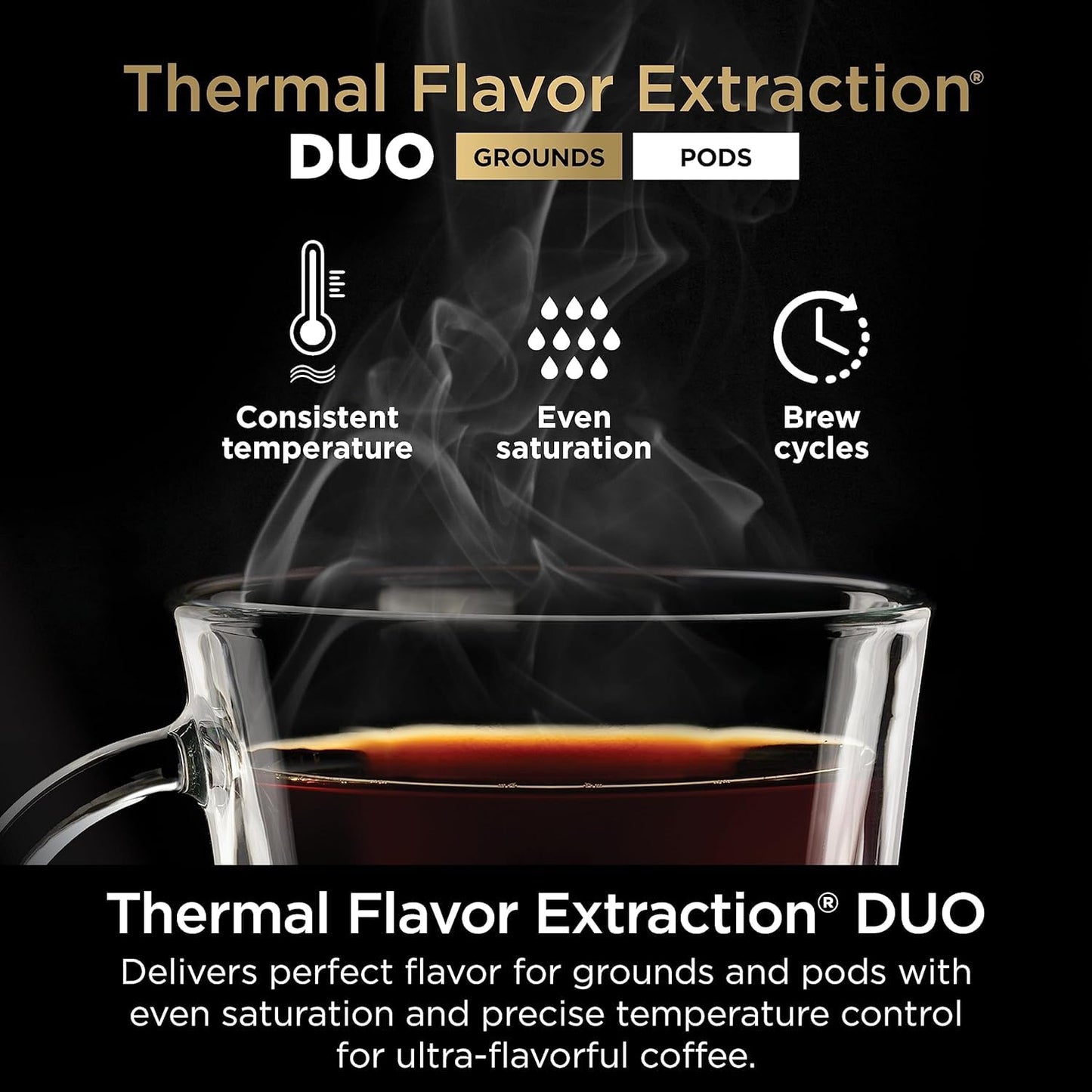 Ninja DualBrew Hot & Iced Coffee Maker, Single-Serve, Compatible with K-Cups & (12-Cup Carafe)