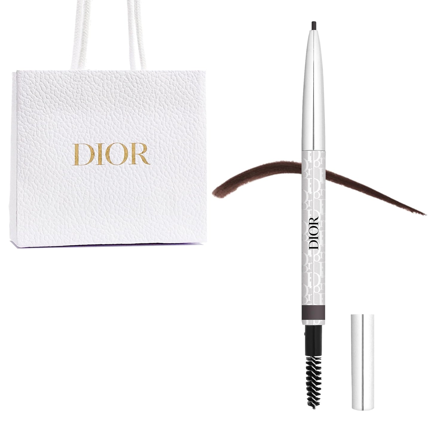 Dior Diorshow Brow Styler Eyebrow Pencil - waterproof with ultrafine retractable tip, 0.003 Ounce (32 Dark Brown)
