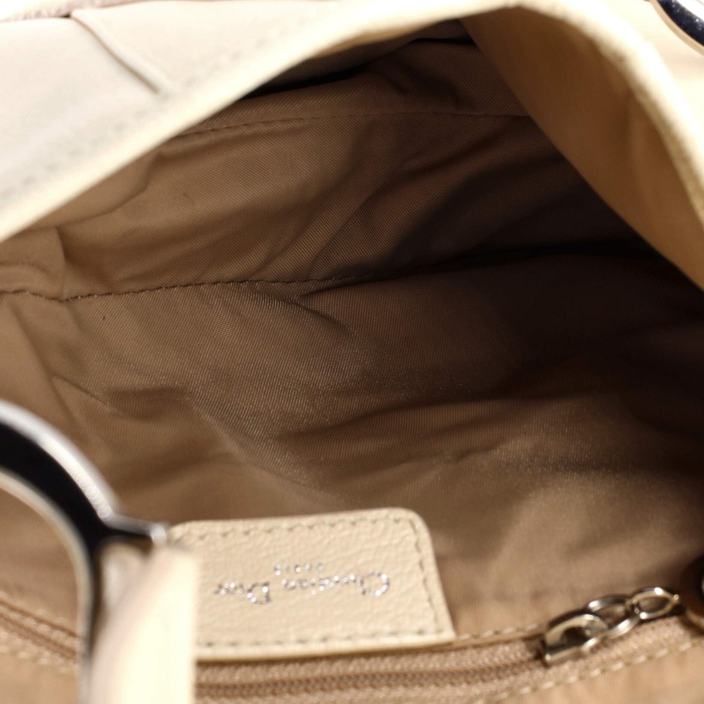 Christian Dior, Pre-Loved Saddle Handbag Leather Medium, Neutral