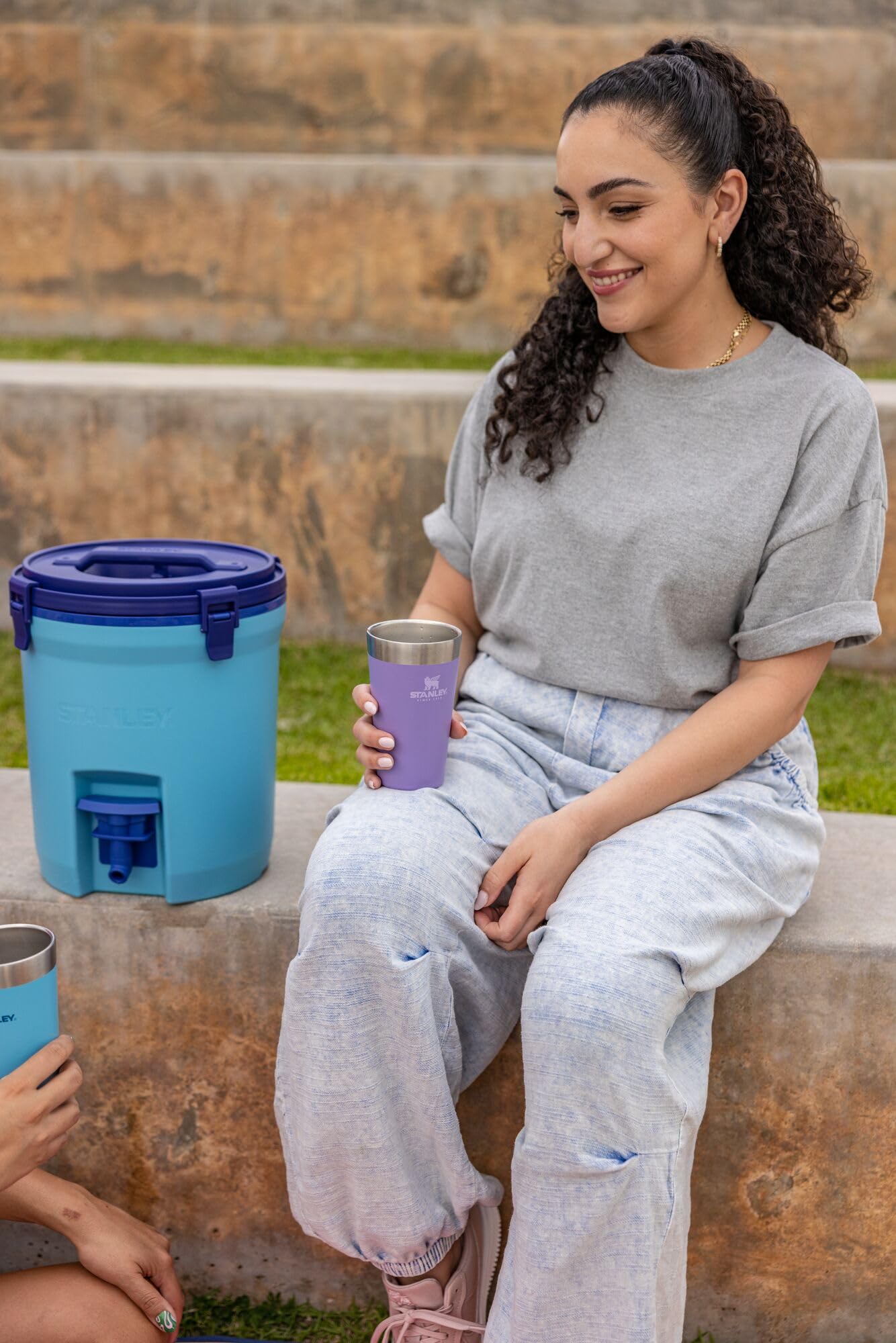 Stanley Adventure Stacking Beer Pint Glass 16oz | Stackable Drinking Cup for Cold Beverages | Dishwasher Safe | Insulated Stainless Steel Tumbler | BPA-Free | Lavender