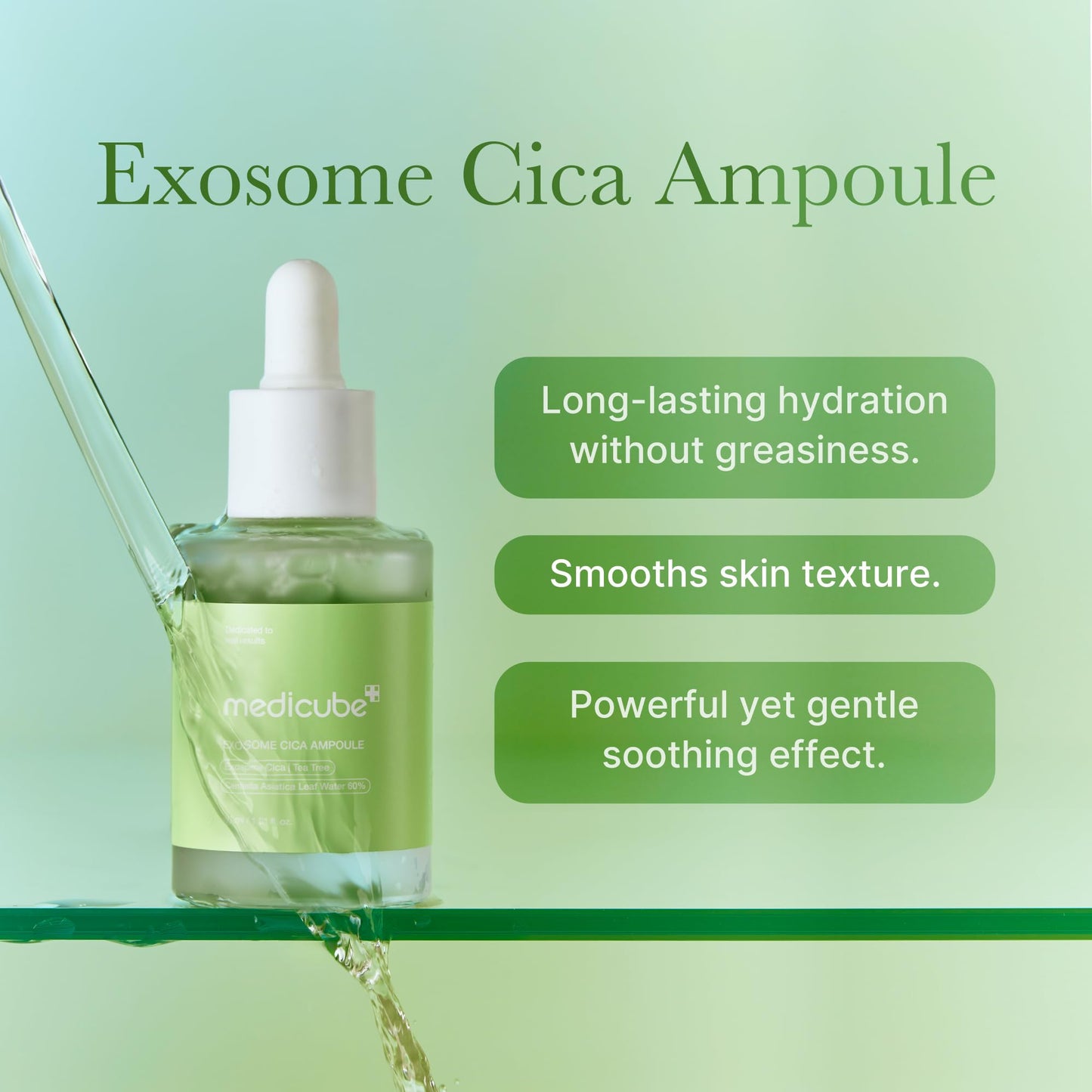 medicube Soothing Hydration Duo for Beginners: Mini Booster Pro White and Exosome Cica Tea Tree Ampoule