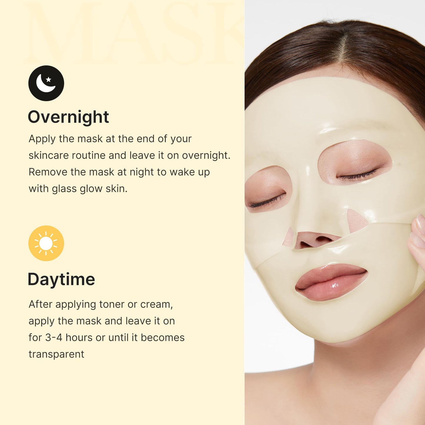 medicube Refine & Glow Overnight Duo: Kojic Acid Turmeric Brightening Overnight Gel Mask and TXA+Niacinamide Capsule Cream