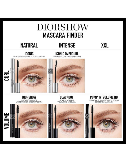 Christian Dior Diorshow Pump N Volume Mascara - 090 Black Pump for Women - 0.21 oz Mascara