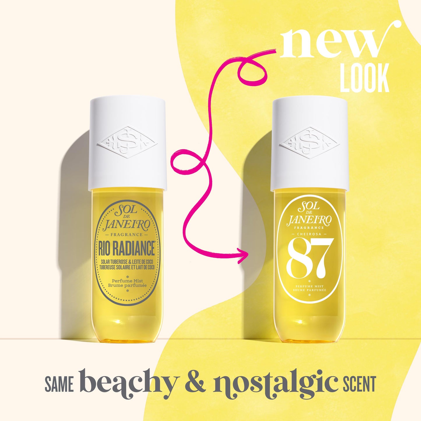 SOL DE JANEIRO Cheirosa 87 Rio Radiance Hair & Body Fragrance Mist Full Size and Travel Size Set, Amazon Exclusive